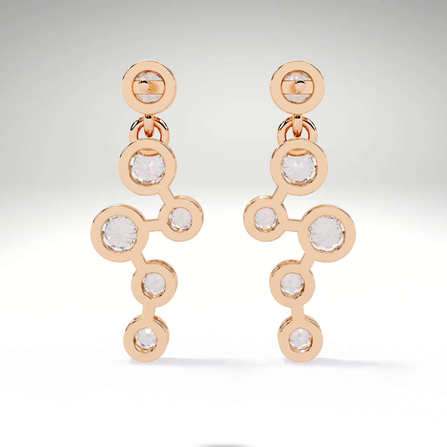 Celestial Cascade Lab Grown Diamond Earrings | Luxury Statement Jewelry by Avarta