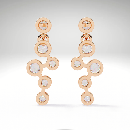 Celestial Cascade Lab Grown Diamond Earrings | Luxury Statement Jewelry by Avarta