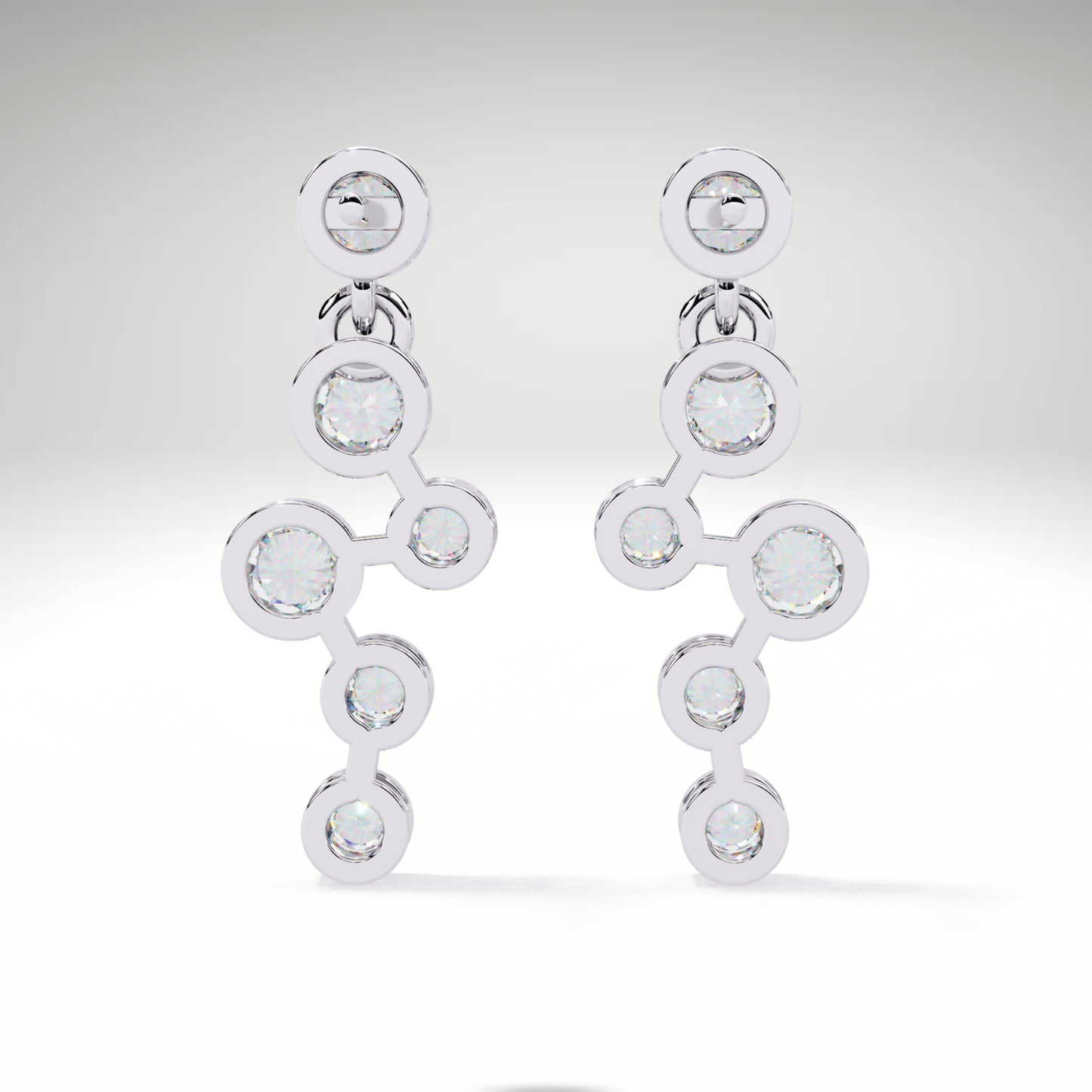 Celestial Cascade Lab Grown Diamond Earrings | Luxury Statement Jewelry by Avarta