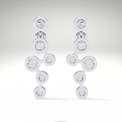 Celestial Cascade Lab Grown Diamond Earrings | Luxury Statement Jewelry by Avarta