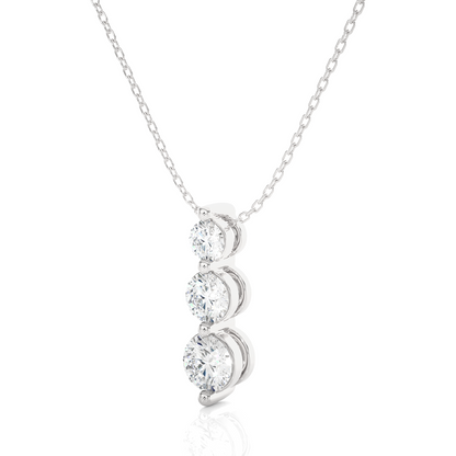 Avarta Jewellery 18k White Gold Triple Solitaire Pendant