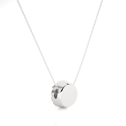 Avarta Jewellery 18k White Gold 50 Cents Halo Pendant