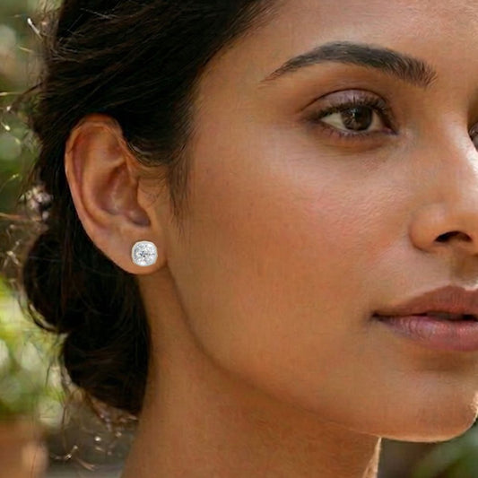 1.50 Ct Each Cushion Cut Diamond Studs That Scream Expensive But Won’t Break the Bank | 9K/14K/18K Gold Lab Grown Diamond Earrings