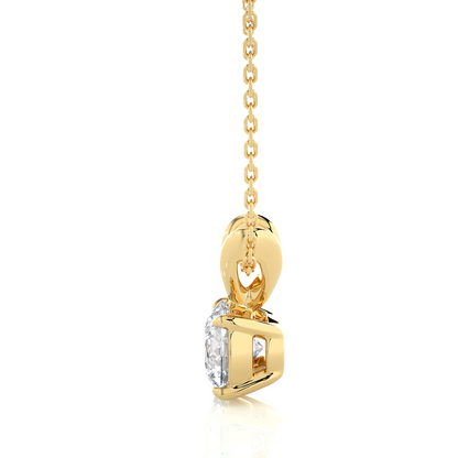 Avarta Jewellery 18k Gold 50 Cents Solitaire Pendant