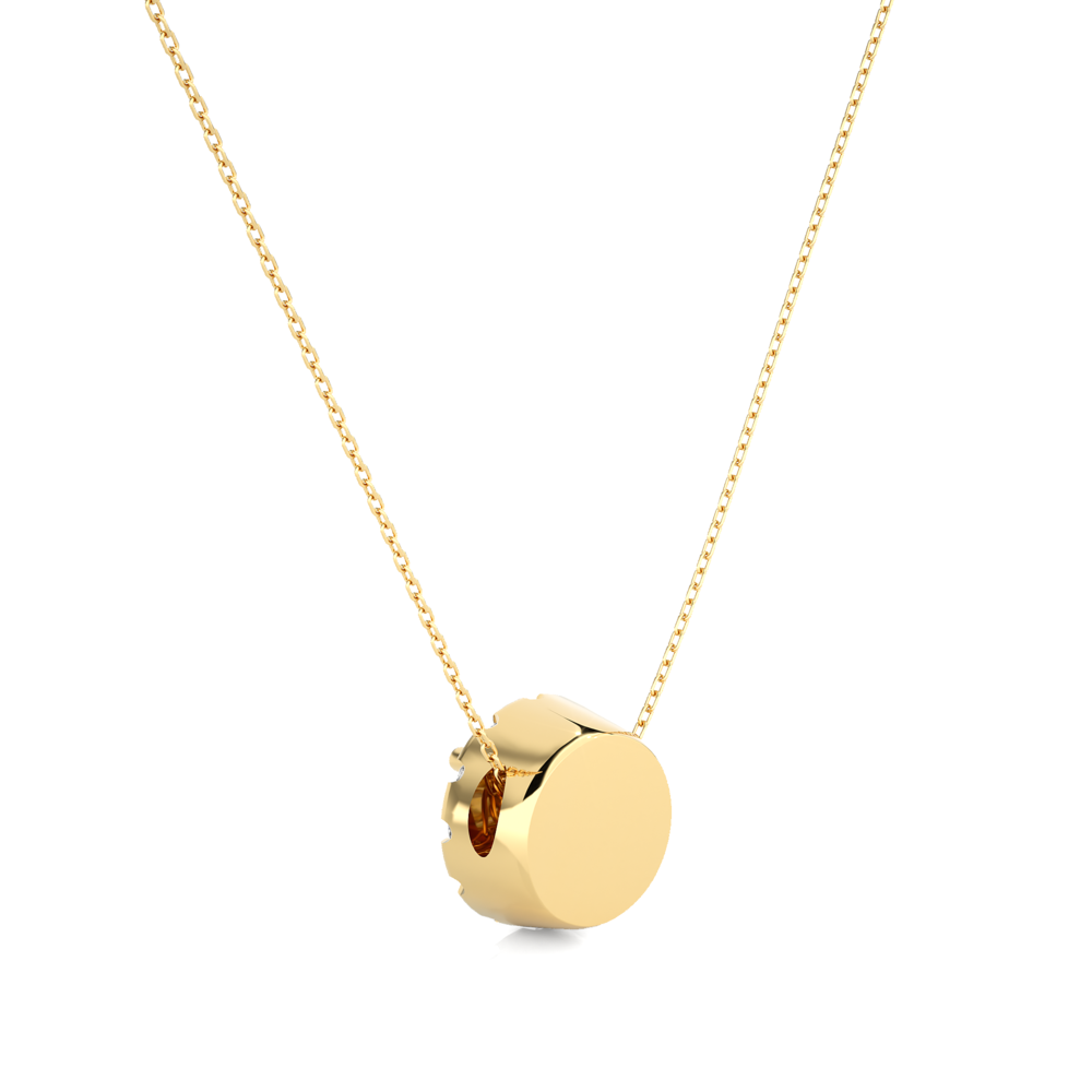 Avarta Jewellery 18k Gold 25 Cents Halo Pendant