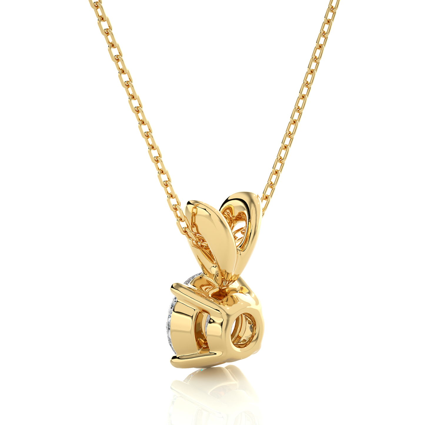 Avarta Jewellery 18k Gold 50 Cents Solitaire Pendant