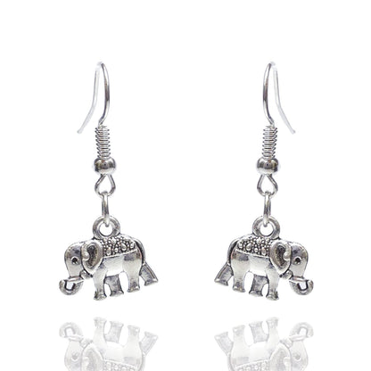 Avarta Exhilarating Combo of Elephant Earring & Shell Shape Hoop Earing
