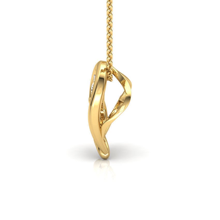 Avarta Jewellery 18k Gold Certified Diamond Miracle Heart Pendant For Girls & Women