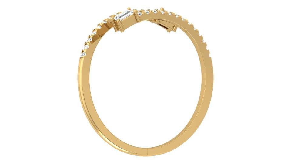 Avarta Jewellery 18K Gold Diamond Resizable Ring