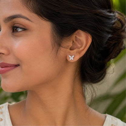 Avarta Butterfly Moissanite Earrings