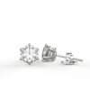 1 Carat Solitaire Stud Earring