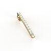 18k Gold Line Diamond Pendant