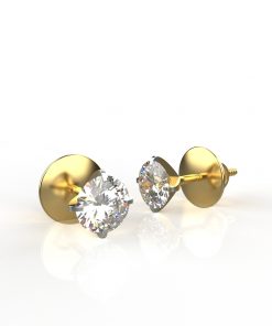 10 Cents Solitaire Stud Earrings