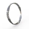 Silver Bangle In Wire Design