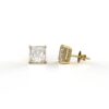 Moissanite Princess Cut Stud Earrings