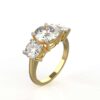 14k Gold 2.50 Carat Moissanite Solitaire Cocktail Ring