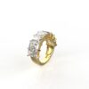 18k Gold 5 Carat Moissanite Eternity Ring