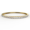 Gold Running Diamond Bangle