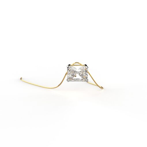 Iced Cut Moissanite Solitaire Pendant