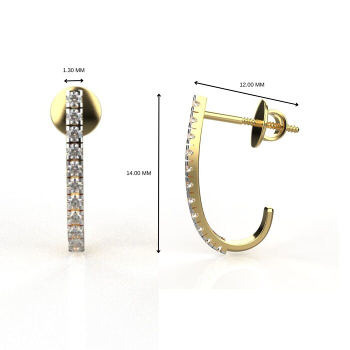 Avarta Jewellery 18k Gold Unisex Diamond Bali - Image 5