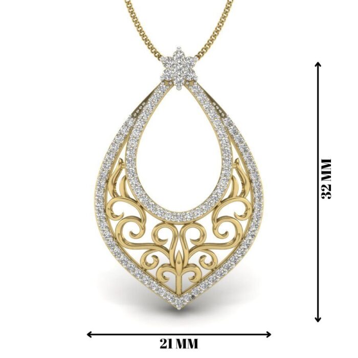 Avarta Jewellery Precisee Lab Grown Diamond Pendant - Image 2