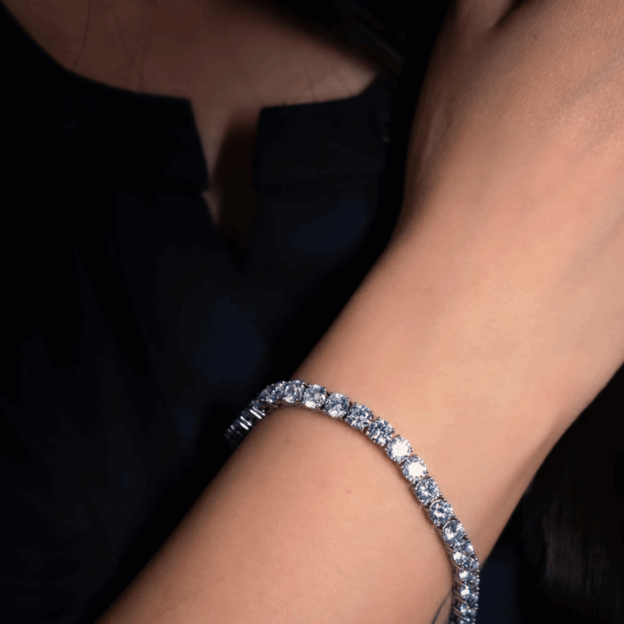 Avarta Jewellery 92.5 Sterling Silver 50 Cents Each Tennis Bracelet for Girls & Women - Image 7