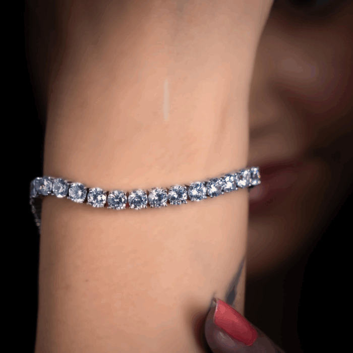 Avarta Jewellery 92.5 Sterling Silver 50 Cents Each Tennis Bracelet for Girls & Women - Image 8