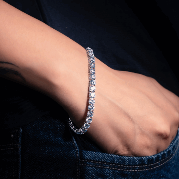Avarta Jewellery 92.5 Sterling Silver 50 Cents Each Tennis Bracelet for Girls & Women - Image 9