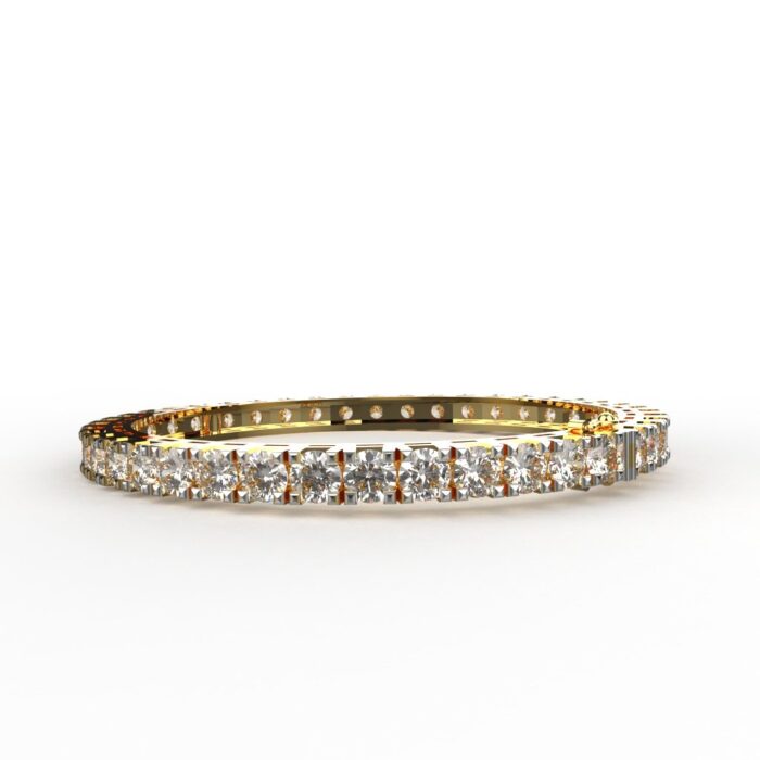 Avarta Jewellery 92.5 Sterling Silver 50 Cents Diamond Bangle - Single Pcs - Image 4
