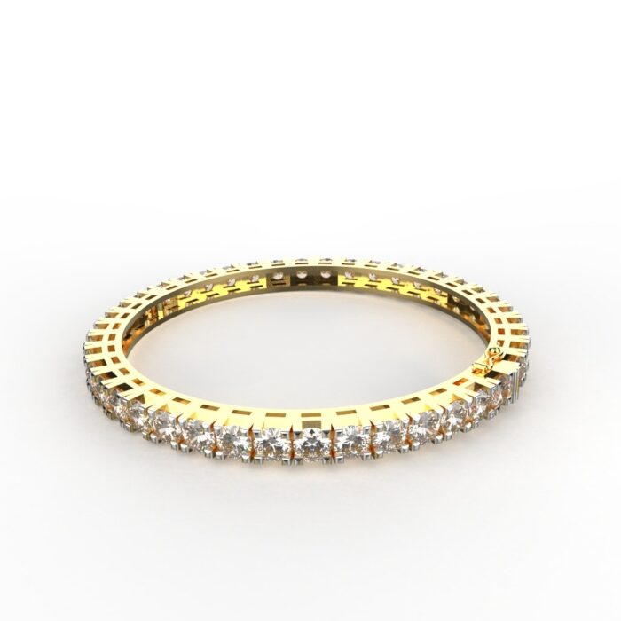 Avarta Jewellery 92.5 Sterling Silver 50 Cents Diamond Bangle - Single Pcs - Image 3
