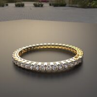 Avarta Jewellery 92.5 Sterling Silver 50 Cents Diamond Bangle - Single Pcs - Image 5