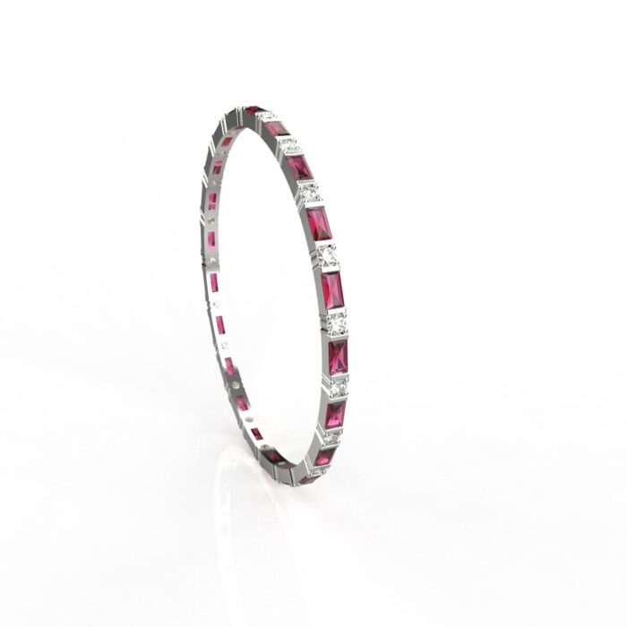 Avarta Jewellery Gold Diamond Gemstone Bangle - Image 9