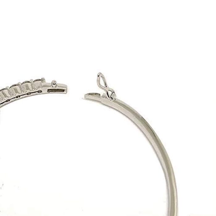 Avarta Sterling Silver American Diamond Kada or Hand Cuff - Image 6