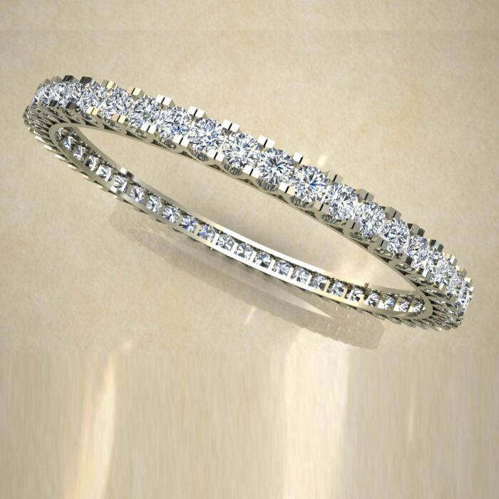 Avarta Jewellery 92.5 Sterling Silver Bangle or Kada With American Diamonds For Girls & Women - Image 2