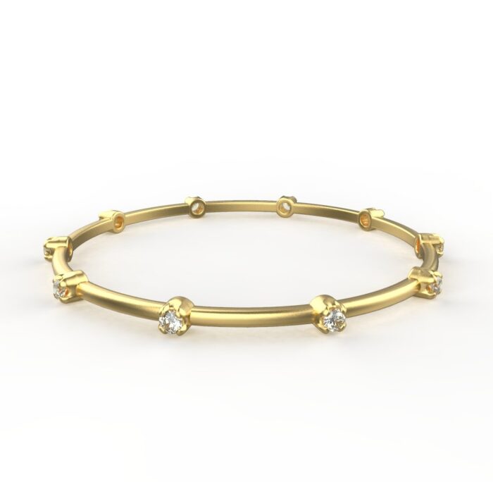 Avarta Jewellery 18k Gold & Certified Diamond Bangle or Kada For Girls & Women - Image 2