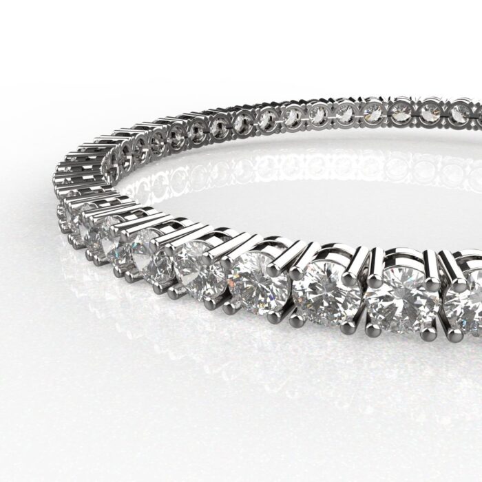 Avarta Jewellery Sterling Silver 10.50 Carat Moissanite Tennis Bracelet For Girls & Women - Image 2