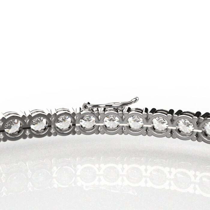 Avarta Jewellery Sterling Silver 10.50 Carat Moissanite Tennis Bracelet For Girls & Women - Image 3