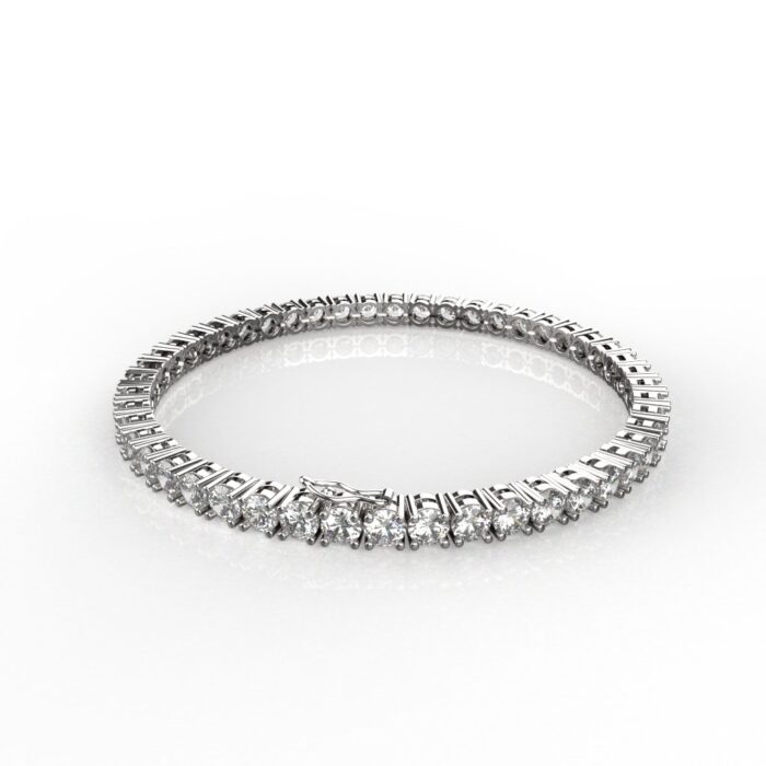 Avarta Jewellery Sterling Silver 10.50 Carat Moissanite Tennis Bracelet For Girls & Women - Image 4