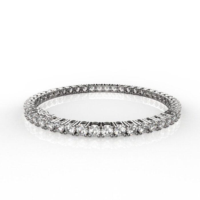 Avarta Jewellery Sterling Silver 10.50 Carat Moissanite Tennis Bracelet For Girls & Women