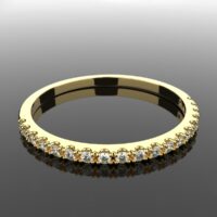 Avarta Jewellery 18K Gold Diamond Half Eternity Ring - Image 4