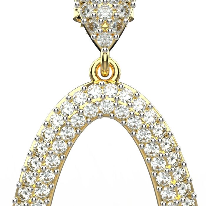 Avarta 18k Cosmic Moissanite Earring For Girls & Women - Image 3