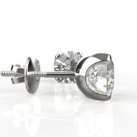 Avarta Jewellery Sterling Silver 0.80 Carat Solitaires Stud Earrings - Image 5