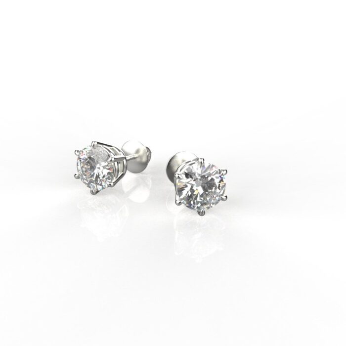 Avarta Jewellery 92.5 Sterling Silver 1.50 Carat Each Solitaire Stud Earrings for Girls & Women - Image 6