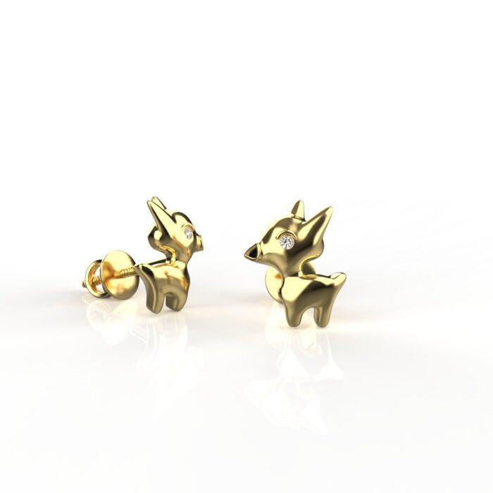 Avarta Jewellery Sterling Silver Animal Stud Earrings For Girls - Image 2