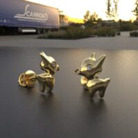 Avarta Jewellery Sterling Silver Animal Stud Earrings For Girls - Image 3