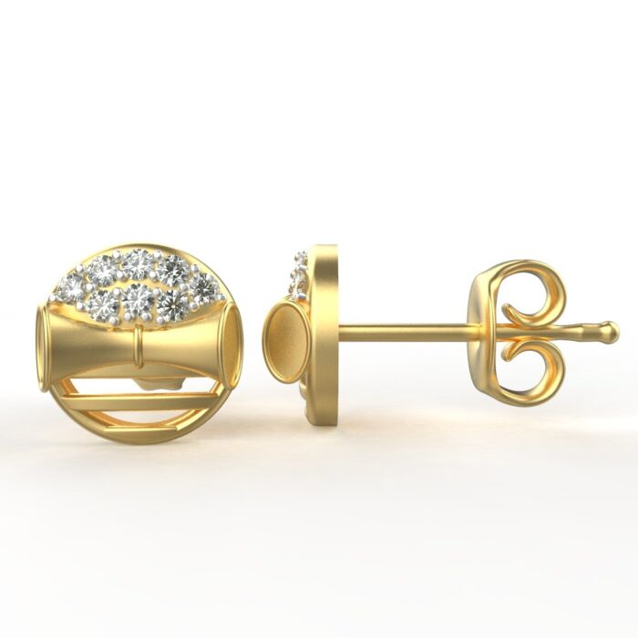 Avarta Jewellery 18K Hallmarked Gold Certified Diamond Studs Earring For Kids, Girls & Women - Image 3