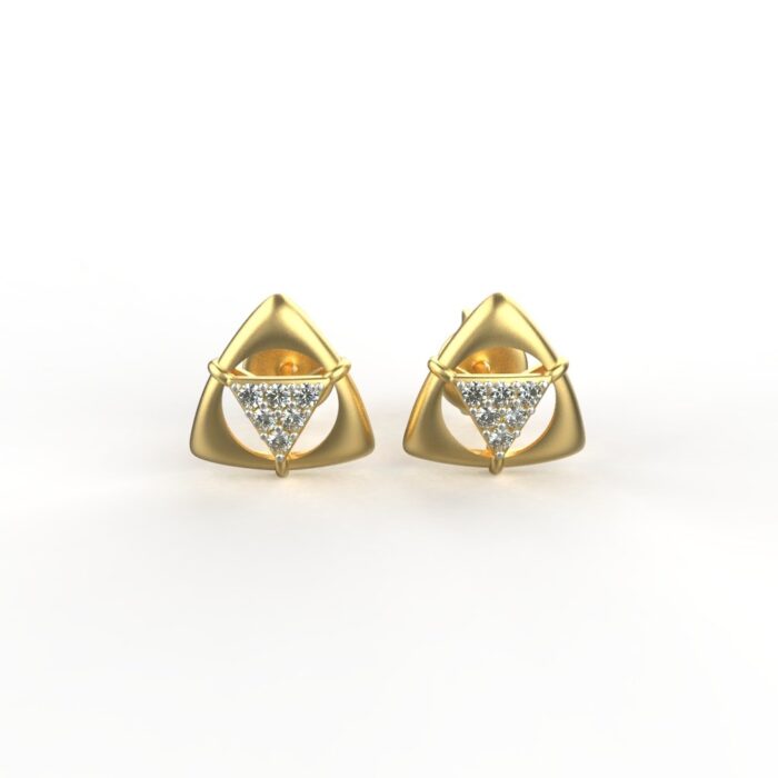Avarta Jewellery 18K Hallmarked Gold Certified Diamond Studs Earring For Kids, Girls & Women