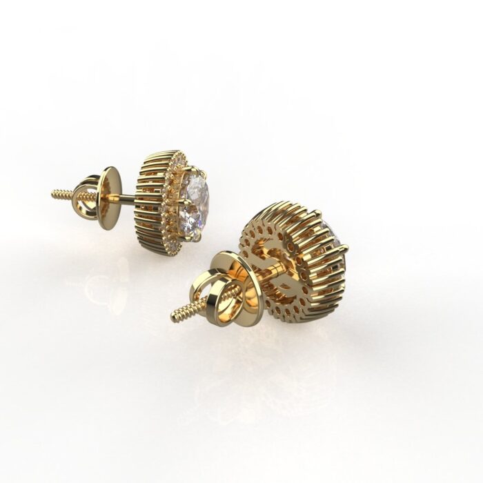 Avarta Jewellery 18k Gold Jacket Earrings Girls & Women - Image 3