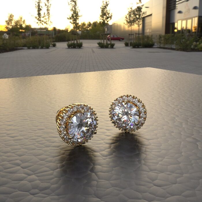 Avarta Jewellery 18k Gold Jacket Earrings Girls & Women - Image 4