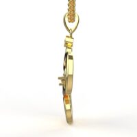 Avarta 18k Gold Diamond Ganesh Pendant - Image 2